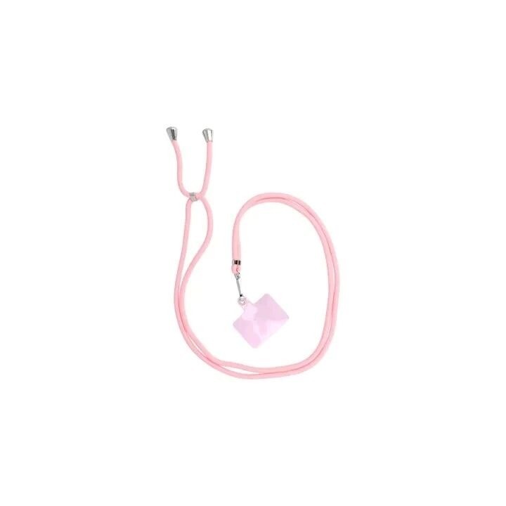 Cordon universel 6mm en nylon 165 cm (boucle poignet 82,5 cm) rose