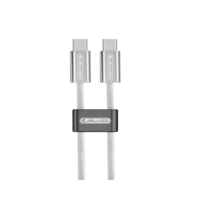 Cable Usb-C vers Usb-c/Type C (100W) 1.2 mètre JELLICO SX5 gris