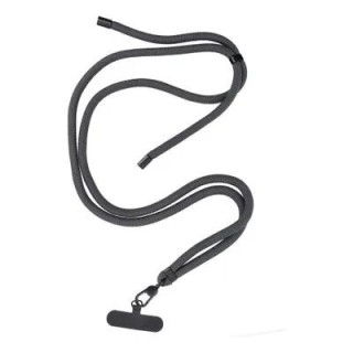 Cordon universel 8mm en nylon 165 cm (boucle poignet 82,5 cm) gris