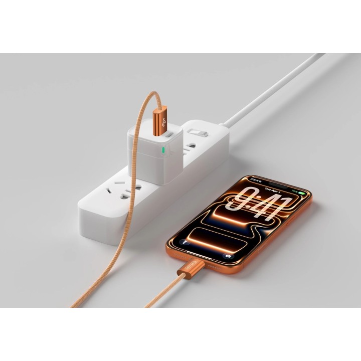 Cable Usb vers Usb-c/Type C (100W) 1.2 mètre JELLICO SX5 orange