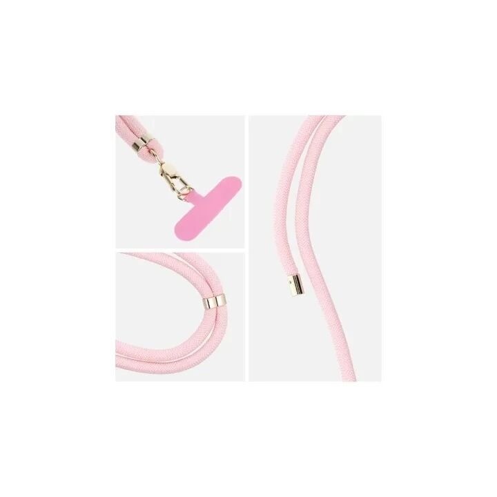 Cordon universel 8mm en nylon 165 cm (boucle poignet 82,5 cm) rose
