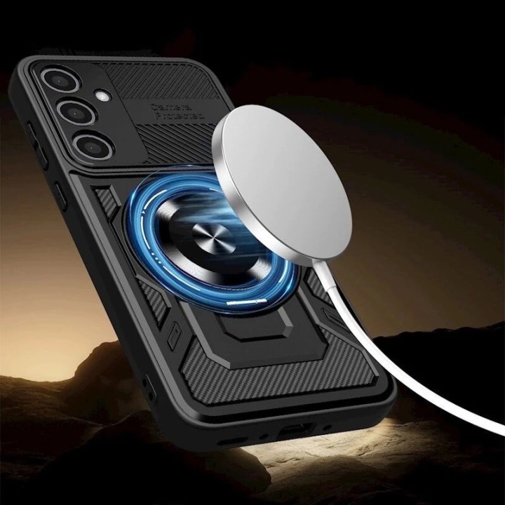 Coque ARMOR RING 360° MAG Samsung Galaxy S26 Plus (S946) noir
