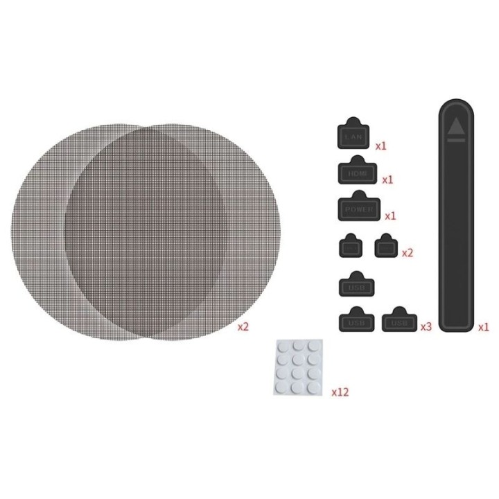 Kit de protection anti-poussière pour PlayStation 5 / PS5 / PlayStation 5 Slim / PS5 Slim / PlayStation 5 Pro / PS5 Pro DOBE TP5