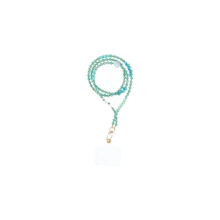 Cordon universel avec perles 82 cm (boucle poignet 41 cm) vert