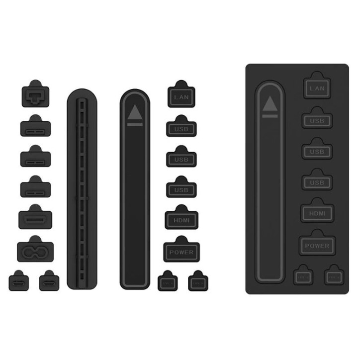 Kit de protection anti-poussière pour PlayStation 5 / PS5 / PlayStation 5 Slim / PS5 Slim / PlayStation 5 Pro / PS5 Pro DOBE TP5