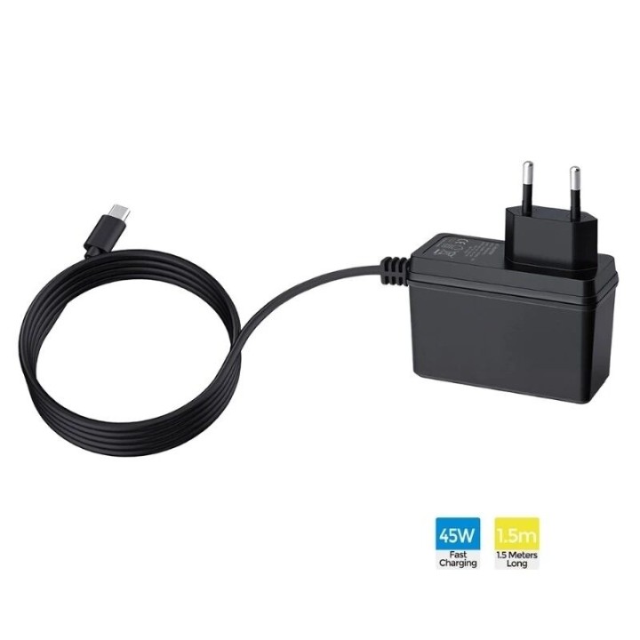 Chargeur secteur USB-C pour Nintendo Switch / Switch 2 DOBE TNS-869A-EU noir