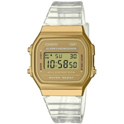 Montre Unisexe Casio VINTAGE COLLECTION   TRANSPARENT BAND   GOLD