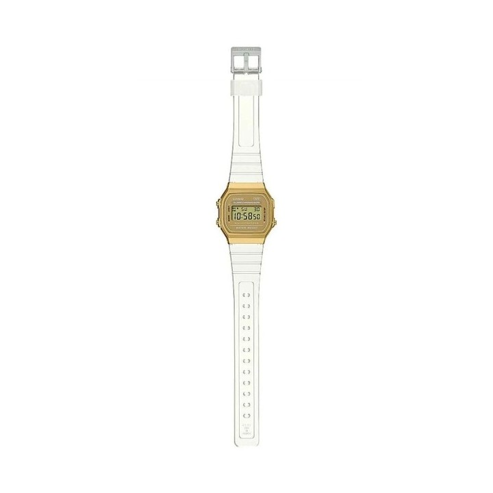 Montre Unisexe Casio VINTAGE COLLECTION   TRANSPARENT BAND   GOLD