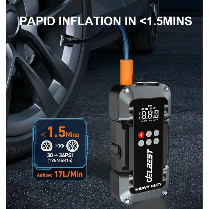 Kit de démarrage de saut de voiture 6 en 1