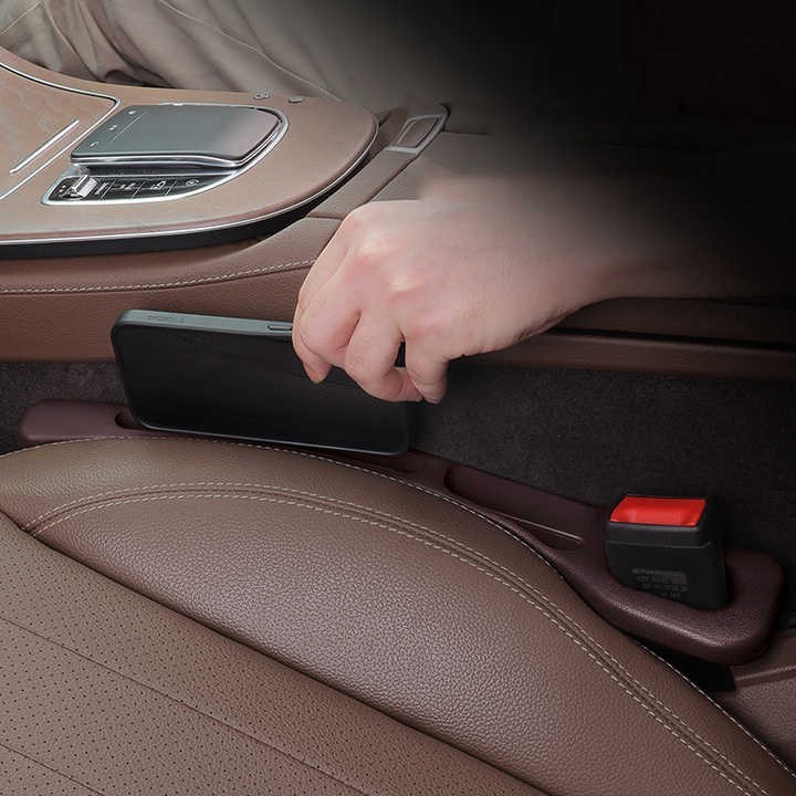 Rangement Latéral pour Siège de Voiture – Bouchon Anti Chute Multifonction Universel avec Fente de Rangement