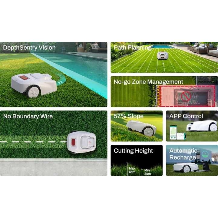 Tondeuse à Gazon Robotisée Sans Fil DEVVIS