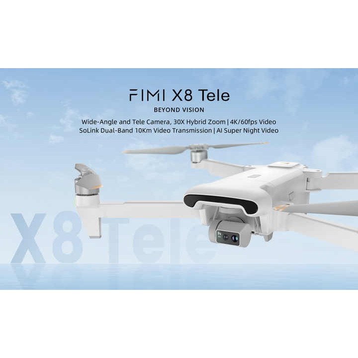 Drone FIMI X8 Tele Professionnel 4K 60FPS – Caméra 48MP