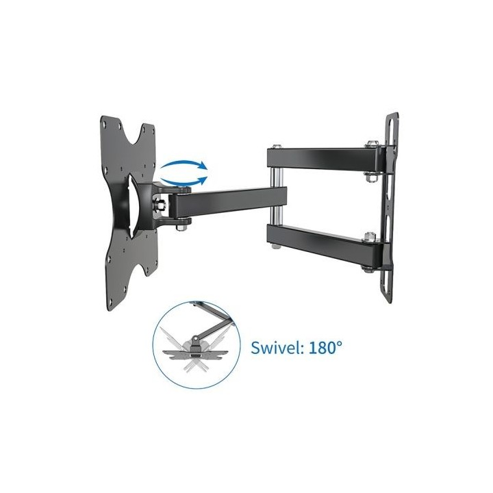 Support mural EDENWOOD TV de 48 à 81 cm D1 déporté noir