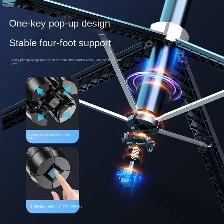 Perche à Selfie Intelligente UNIEAN Q515TK – 1,8 m, Rotation 360