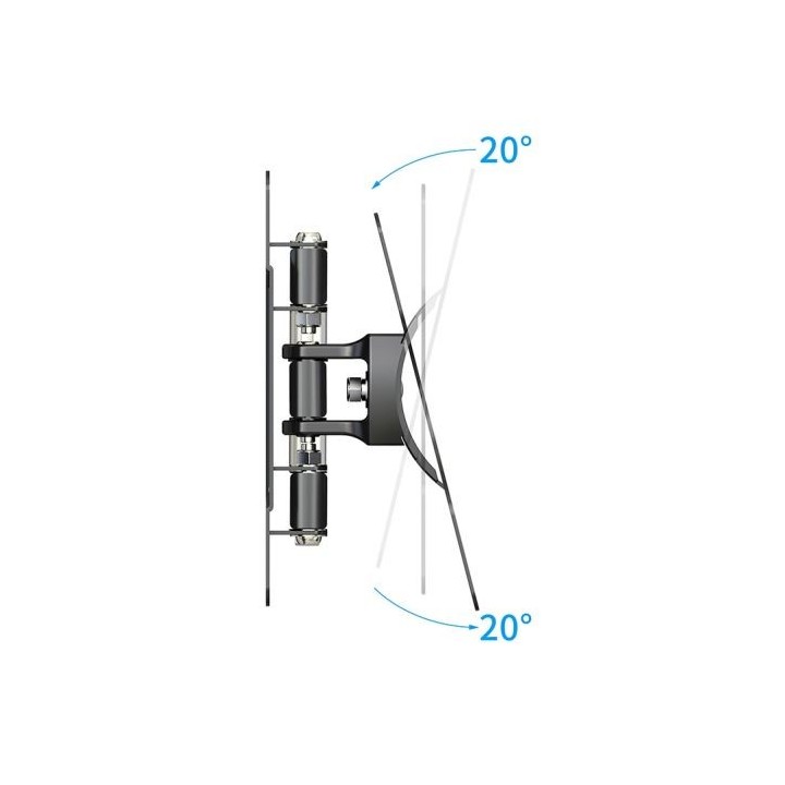 Support mural EDENWOOD TV de 48 à 81 cm D1 déporté noir