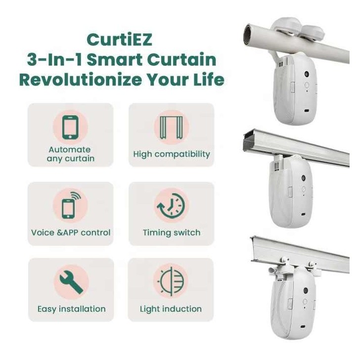 Ouvre Rideau Intelligent WiFi 3 en 1 RSH