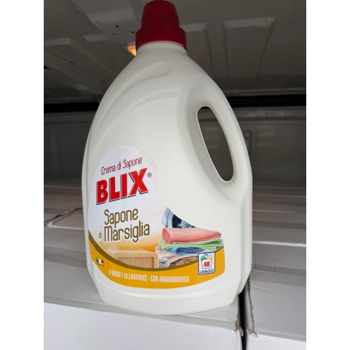 BLIX Lessive Liquide Sapone di Marsiglia – 48 Lavages