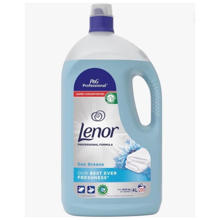 Lenor Professional Assouplissant 4L Sea Breeze 200 Lavages