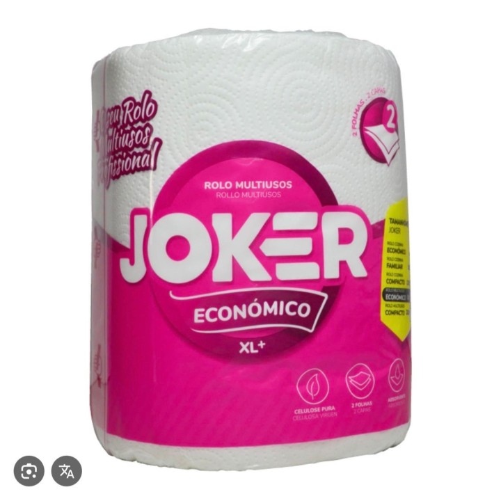 JOKER Essuie-Tout Économique XL+ – Lot de 3 Rouleaux 2 Plis