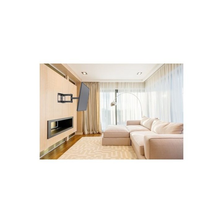 Support mural EDENWOOD TV de 66 à 140 cm D2 déporté noir