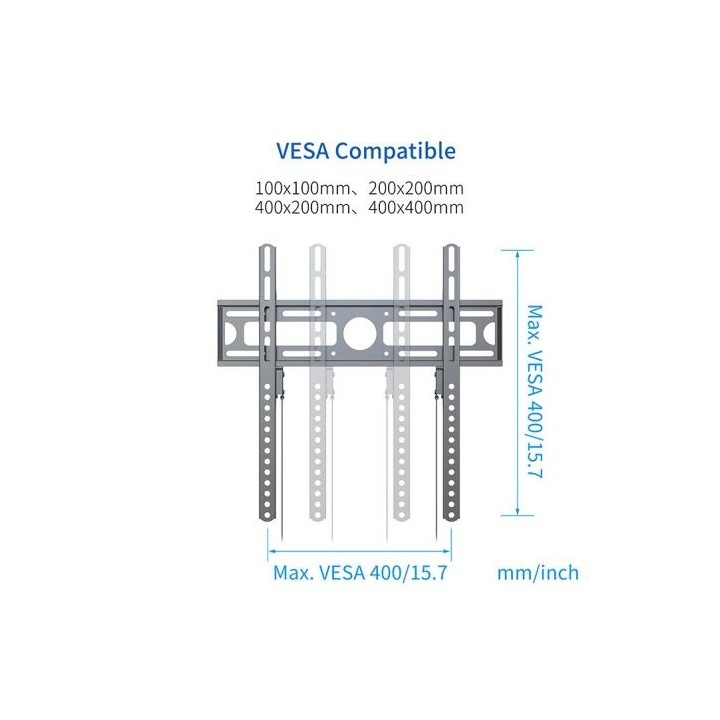 Support mural EDENWOOD TV de 81 à 140 cm FIXE F2