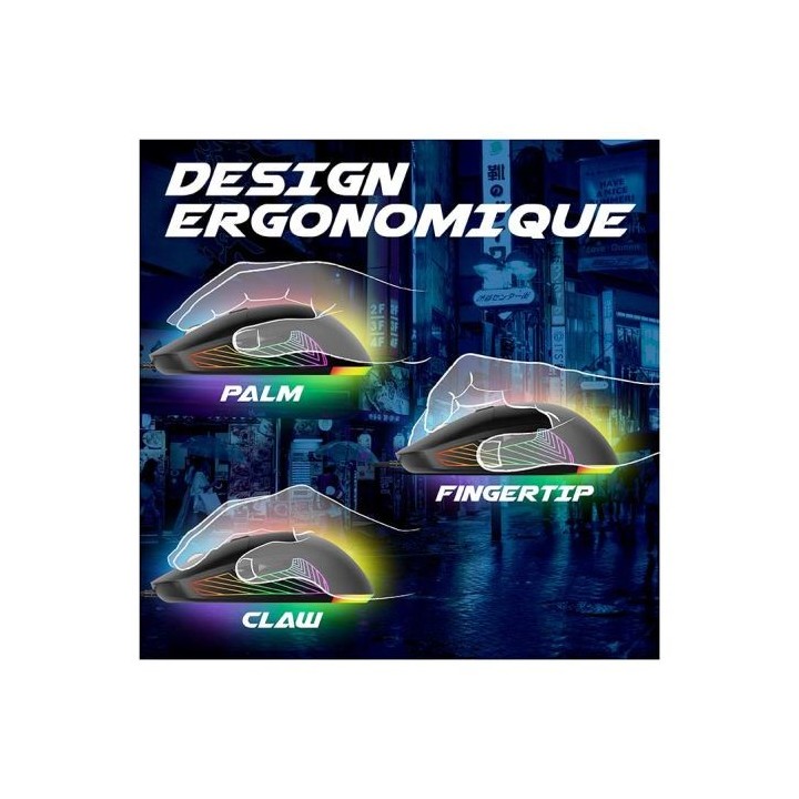 Souris gaming AKUMA OTAKU M02 filaire