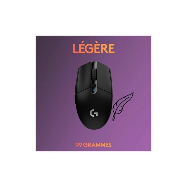 Souris gaming LOGITECH G305 black sans fil