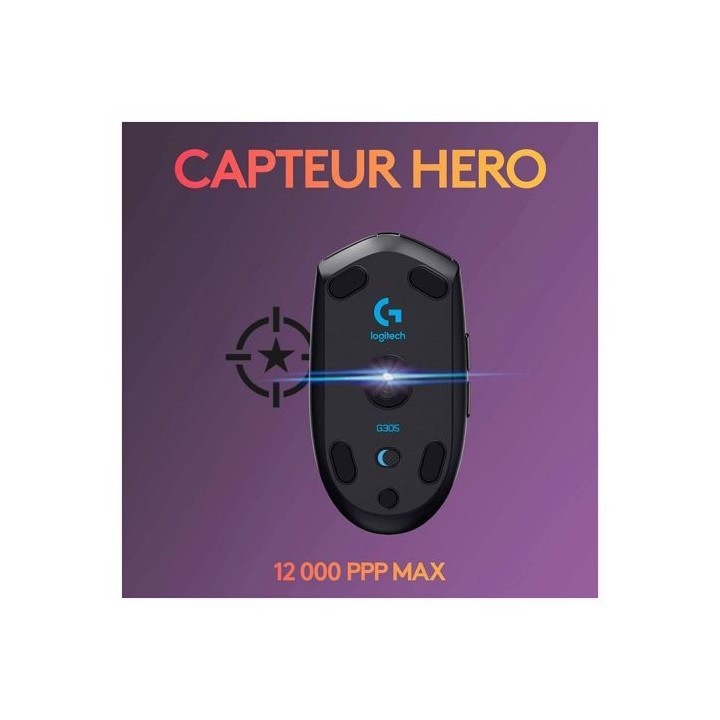 Souris gaming LOGITECH G305 black sans fil