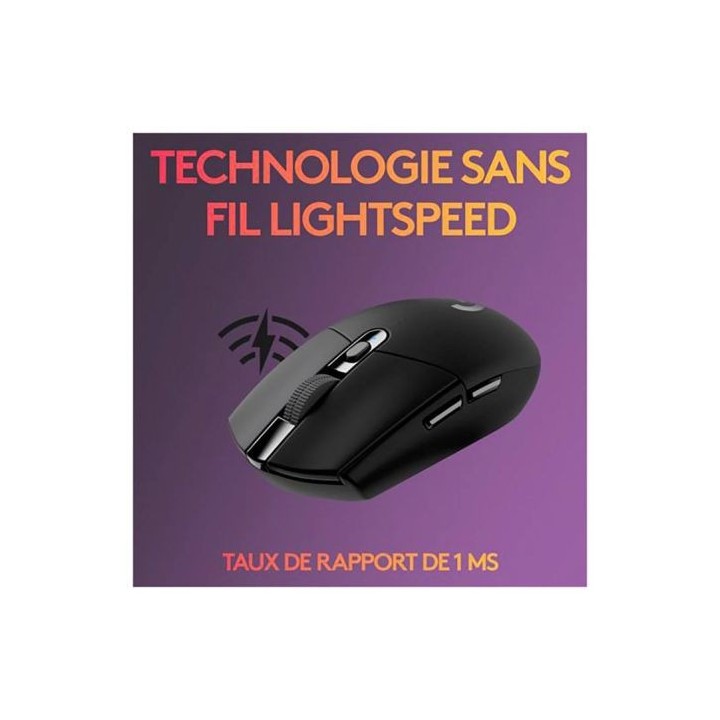 Souris gaming LOGITECH G305 black sans fil