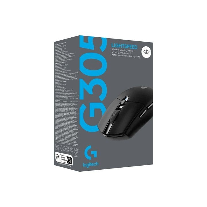 Souris gaming LOGITECH G305 black sans fil