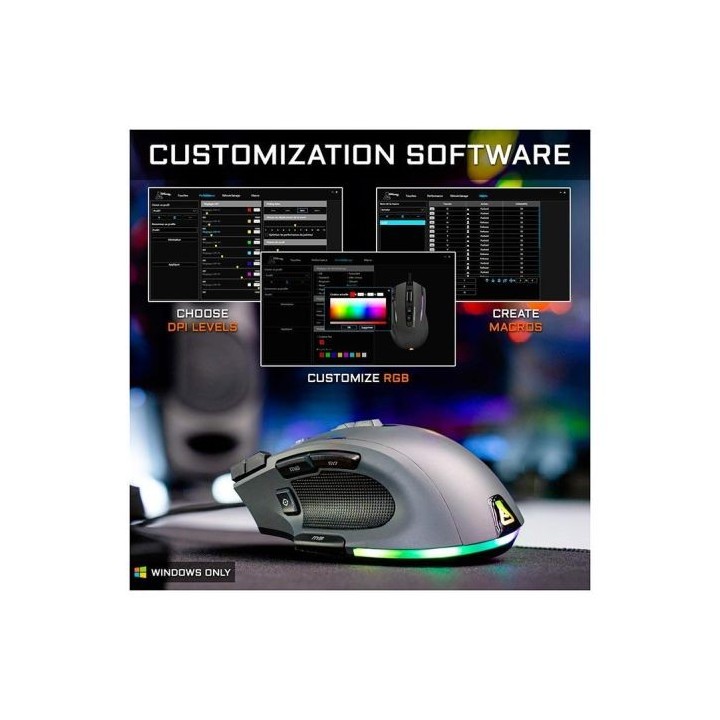 Souris gaming THE G LAB Nitrogen Core filaire