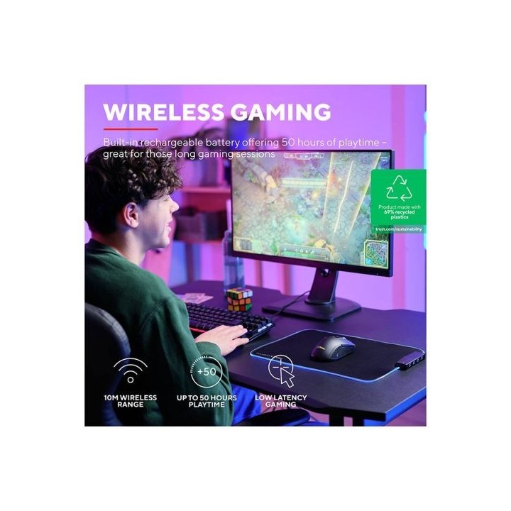 Souris gaming TRUST YBAR sans fil