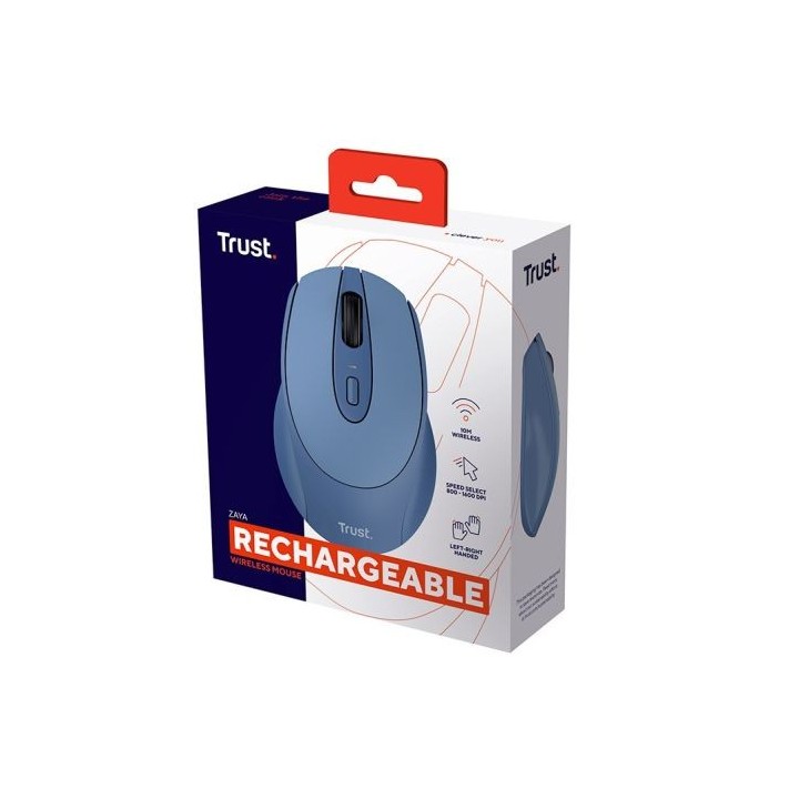 Souris sans fil TRUST ZAYA rechargeable bleue