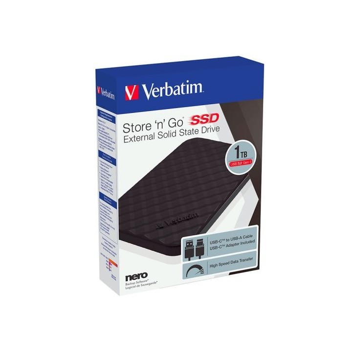 SSD externe VERBATIM 1To   noir