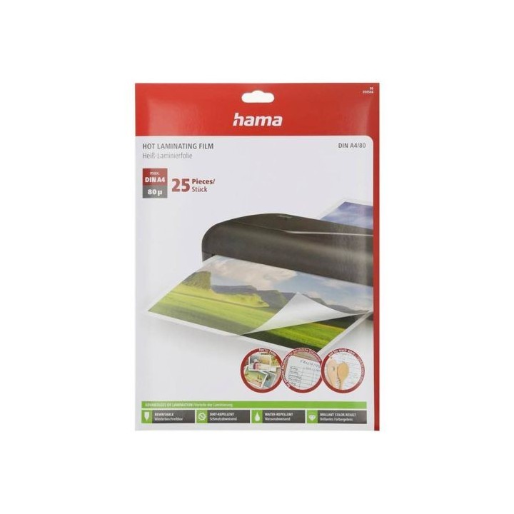 Lot de 25 Feuilles HAMA pour plastifieuse