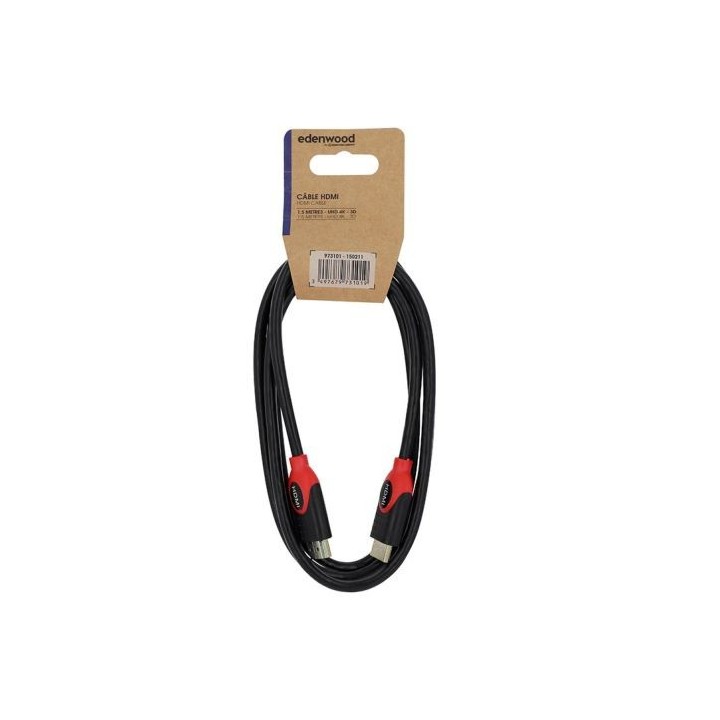 Câble EDENWOOD HDMI 1,50M 4K Rouge