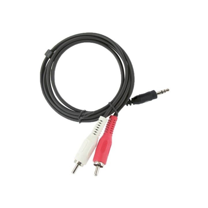 Câble EDENWOOD JACK 3,5 / 2 RCA Noir 3
