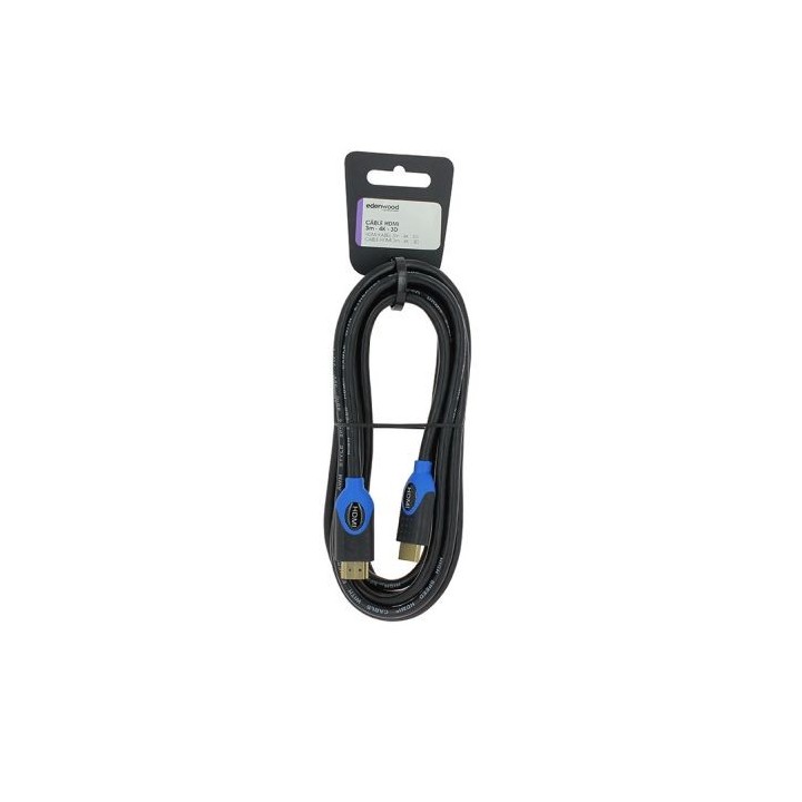 Câble EDENWOOD HDMI 3M 4K Bleu