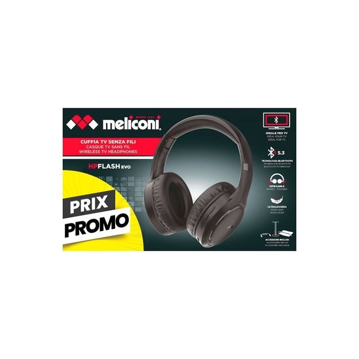 Casque TV Bluetooth MELICONI HP Flash EV
