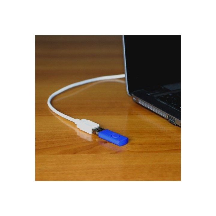 Câble USB femelle EDENWOOD vers USB mâle blanc 2m