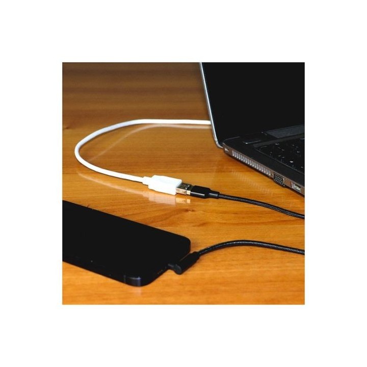 Câble USB femelle EDENWOOD vers USB mâle blanc 2m