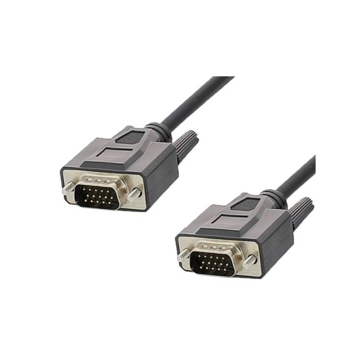 Câble VGA mâle  vers VGA mâle noir 1m80