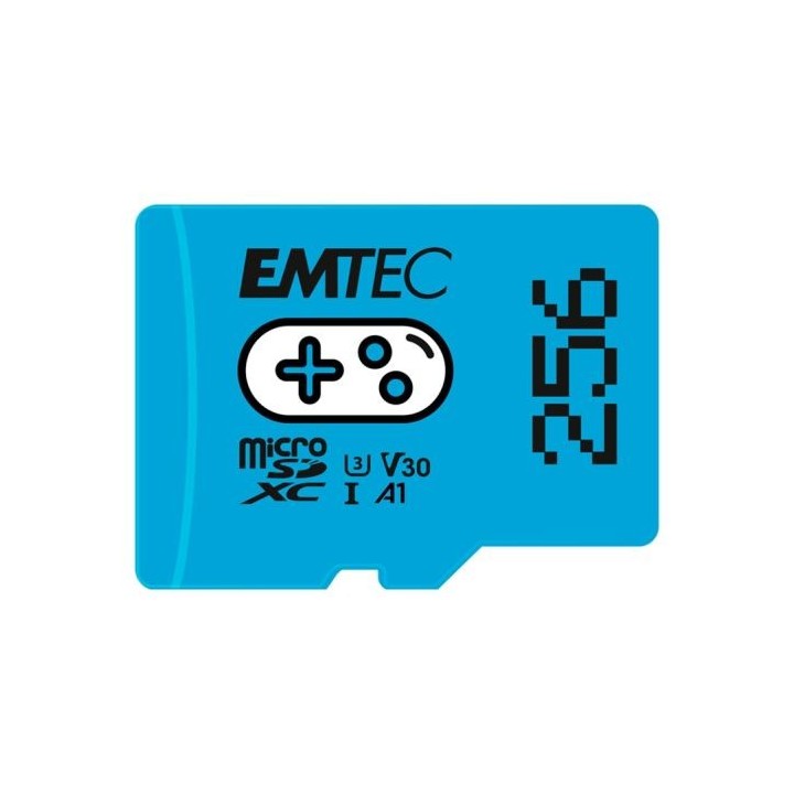 Carte Micro SD EMTEC 256Go GAMING + boîtier
