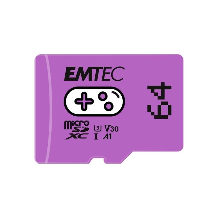 Carte Micro SD EMTEC 64Go GAMING + boîtier