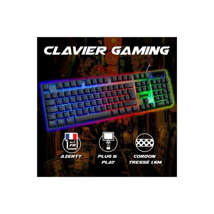 Clavier gamer AKUMA SHONEN K01 membrane