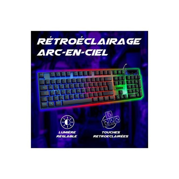 Clavier gamer AKUMA SHONEN K01 membrane