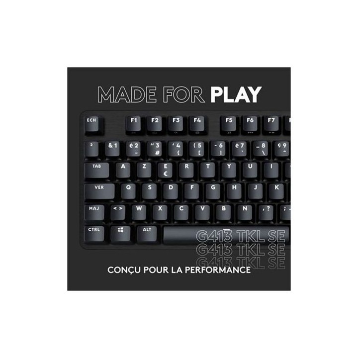 Clavier gamer LOGITECH G413 TKL SE mécanique
