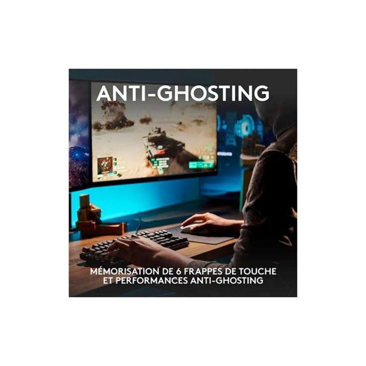 Clavier gamer LOGITECH G413 TKL SE mécanique