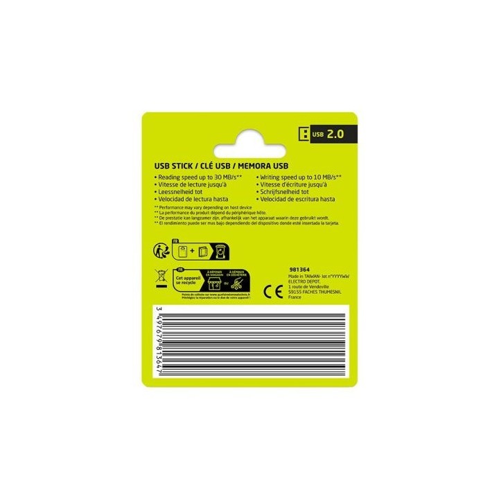 Clé USB 2.0 HIGH ONE 16Go