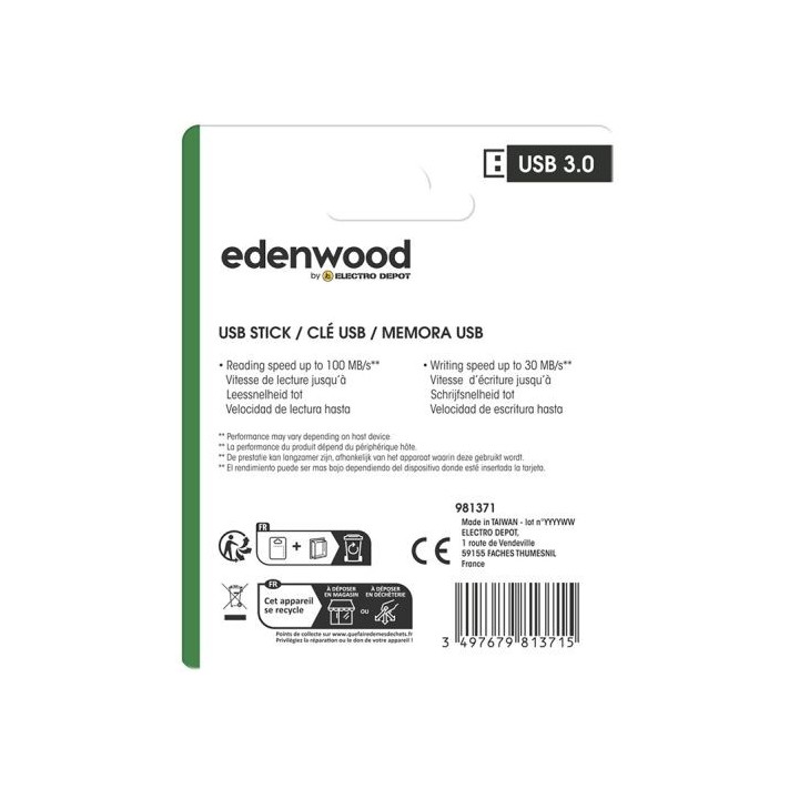 Clé USB 3.0 EDENWOOD 128Go